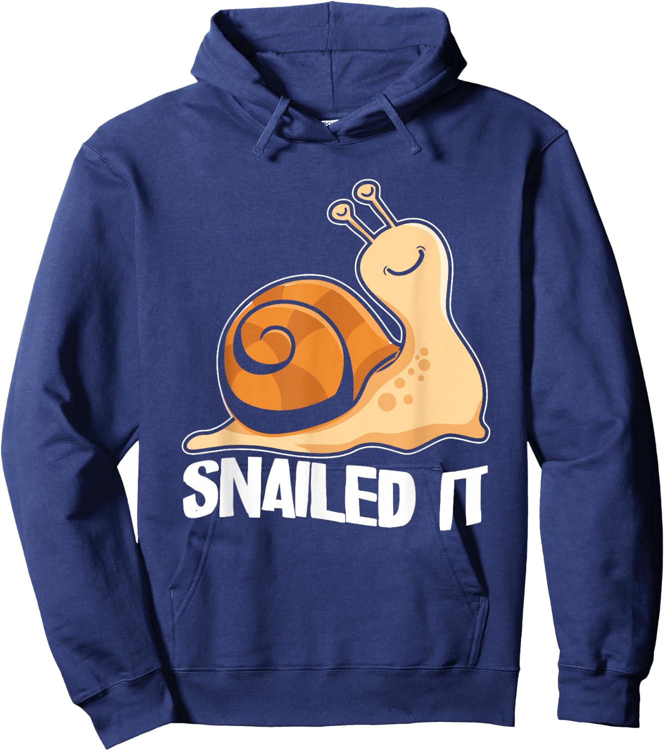 Snailed It | Funny Snail | Slug Snails Lover Hoodie - Hoodie | Navy