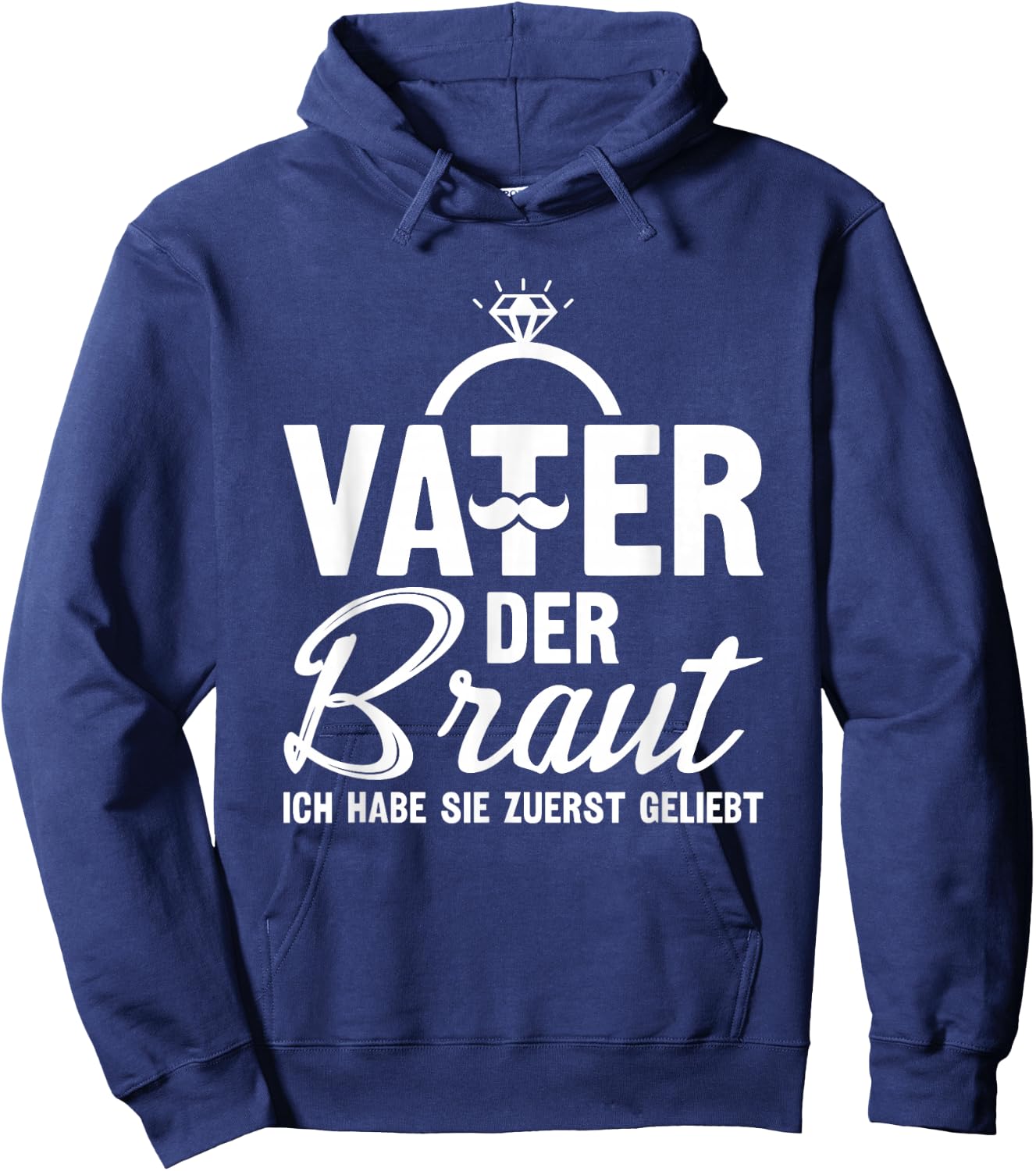 Brautvater Polterabend Hochzeit Papa Vater der Braut Hoodie - Hoodie | Navy
