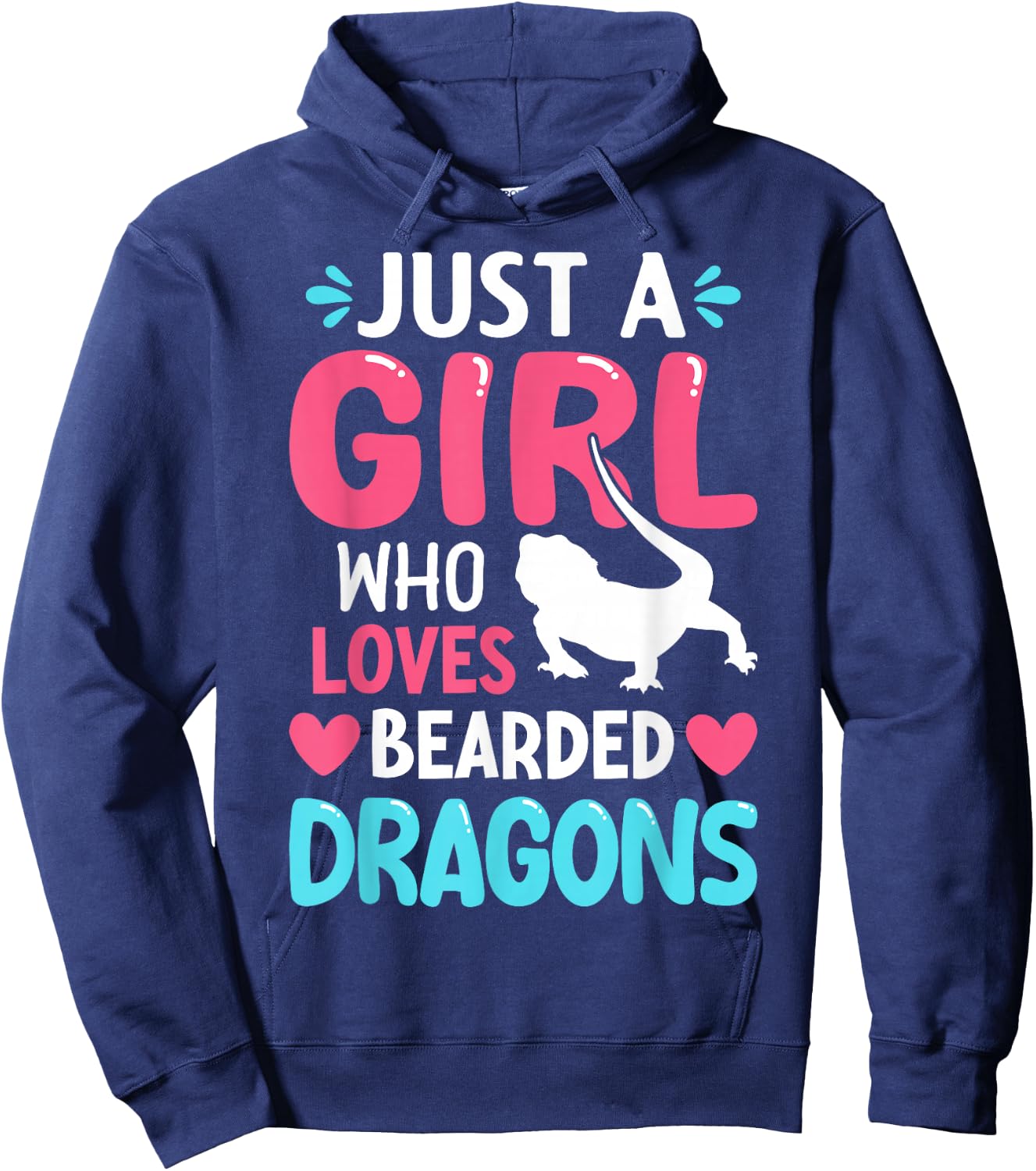 Just A Girl Who Loves Bearded Dragons Hoodie - Hoodie | Navy