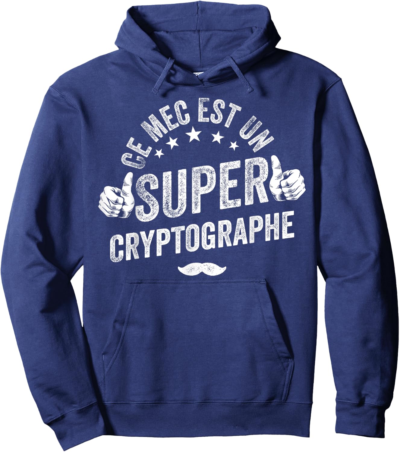 Jersey Cryptographer Man Cryptography Funny Cryptography Hoodie - Hoodie | Navy