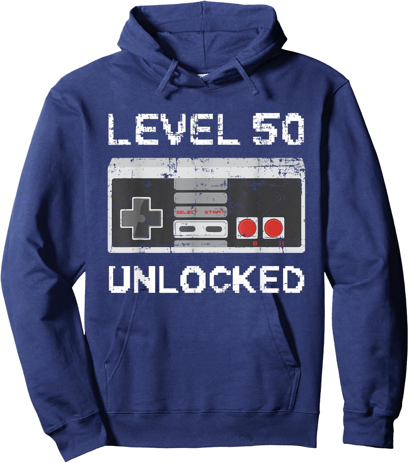 Level 50 Unlocked 50th Birthday 50 Years Old Hoodie - Hoodie | Navy