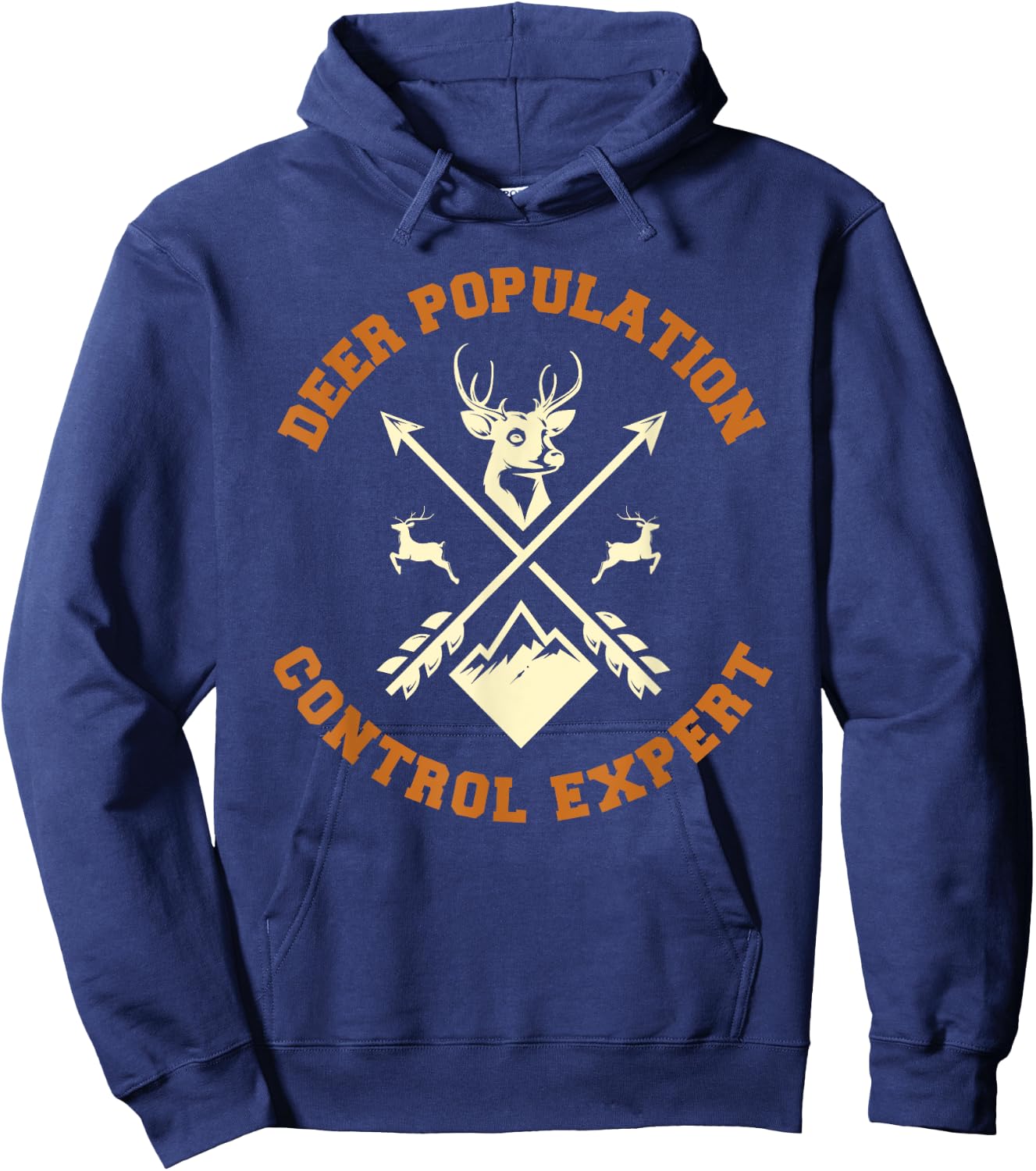 Deer Population Control Expert Funny Deer Hunter Hoodie - Hoodie | Navy