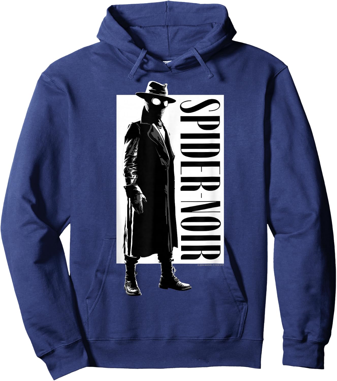 Marvel Spider-Noir Series Spider-Noir Trenchcoat Silhouette Hoodie - Hoodie | Navy