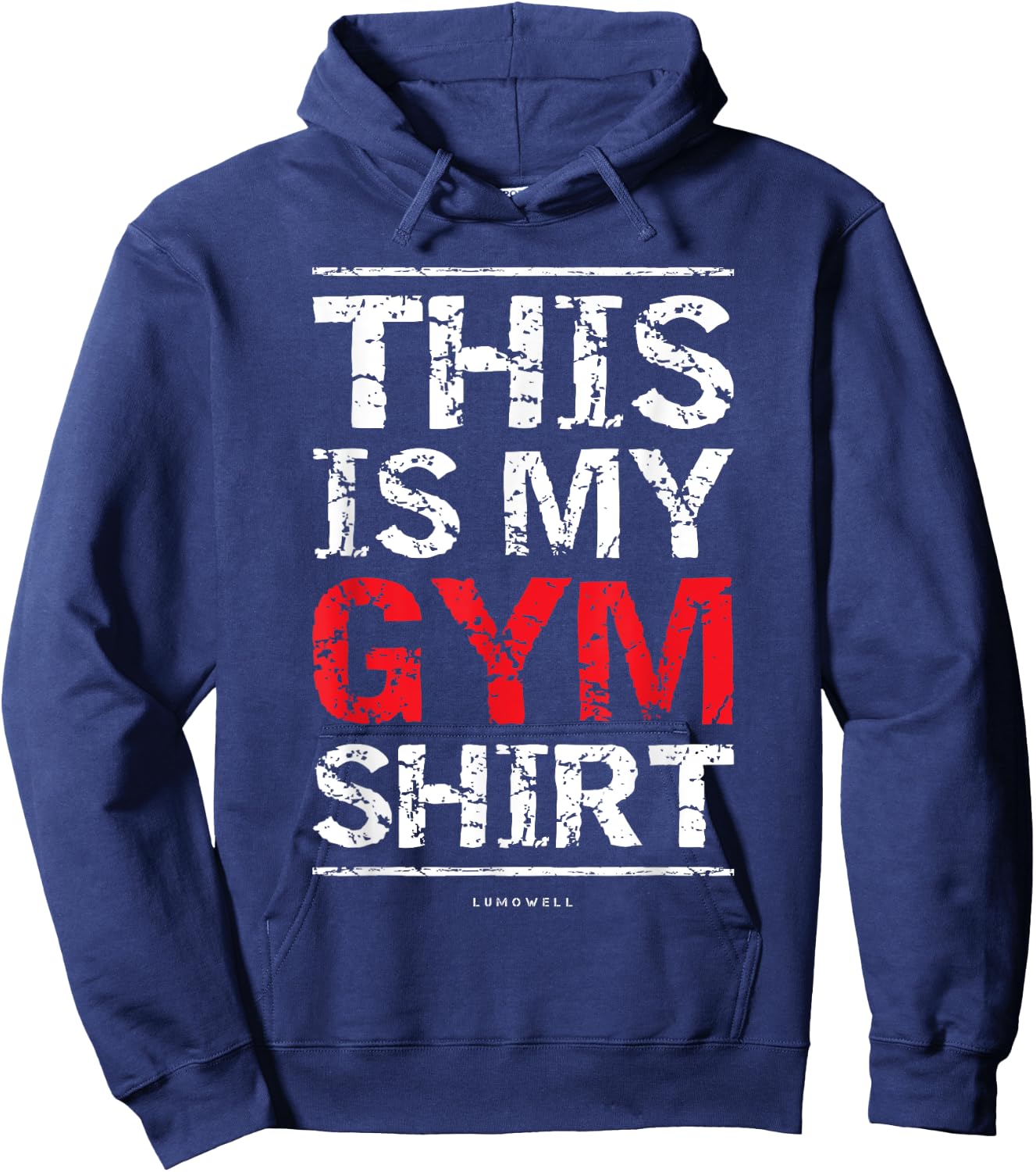 This Is My Gym Shirt - Funny Workout Fitness Shirts Hoodie - Hoodie | Navy