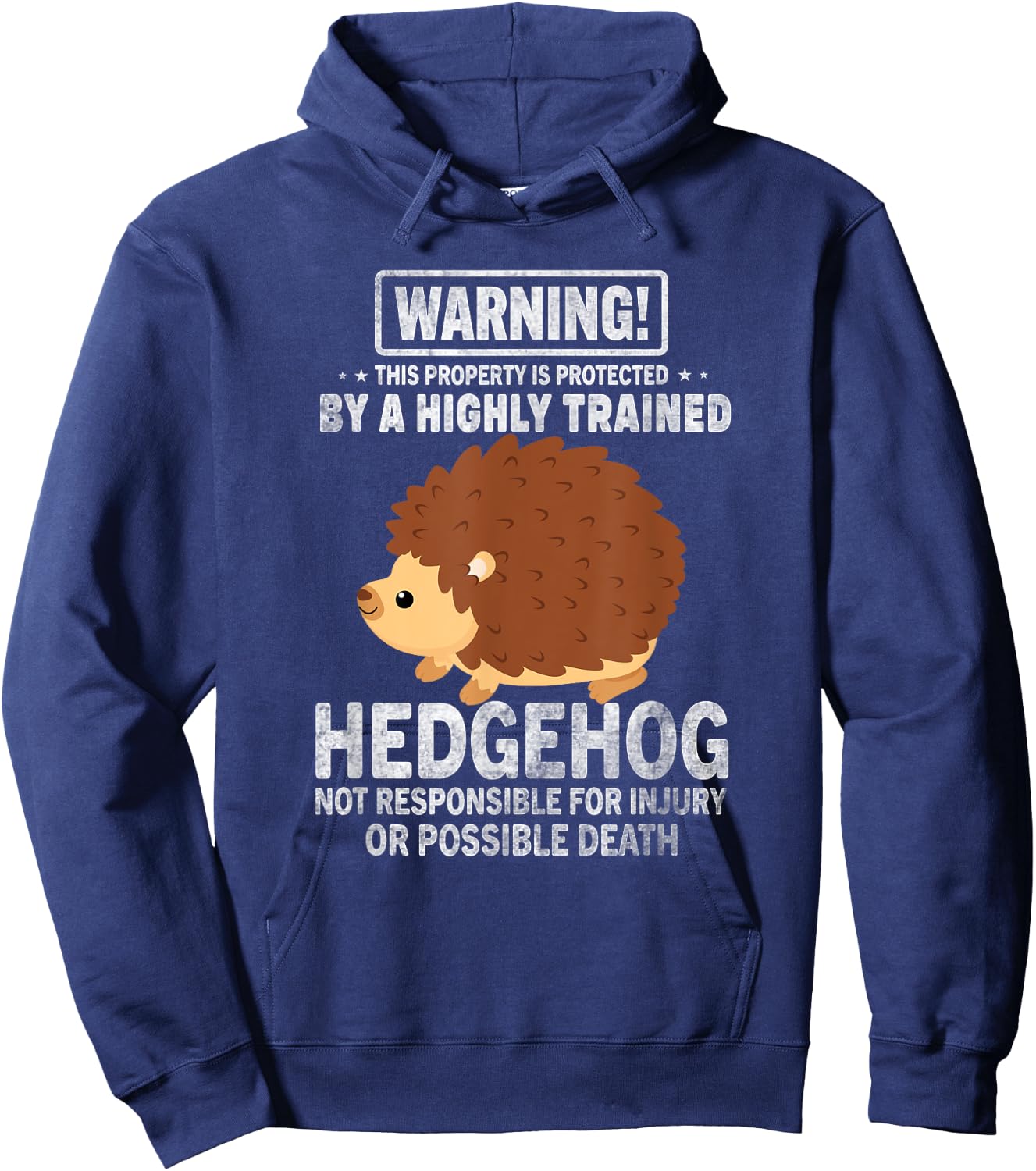 Funny Hedgehog Design Women Hedgehogs Lover Hoodie - Hoodie | Navy