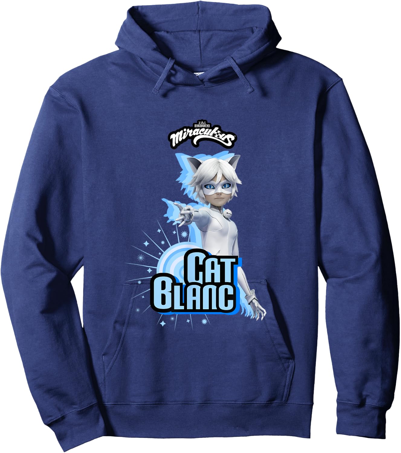 Miraculous Ladybug Villains Collection Cat Blanc Hoodie - Hoodie | Navy