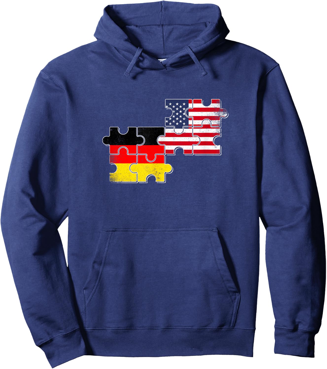 Deutschland USA Flagge Deutsch Amerikaner Hoodie - Hoodie | Navy
