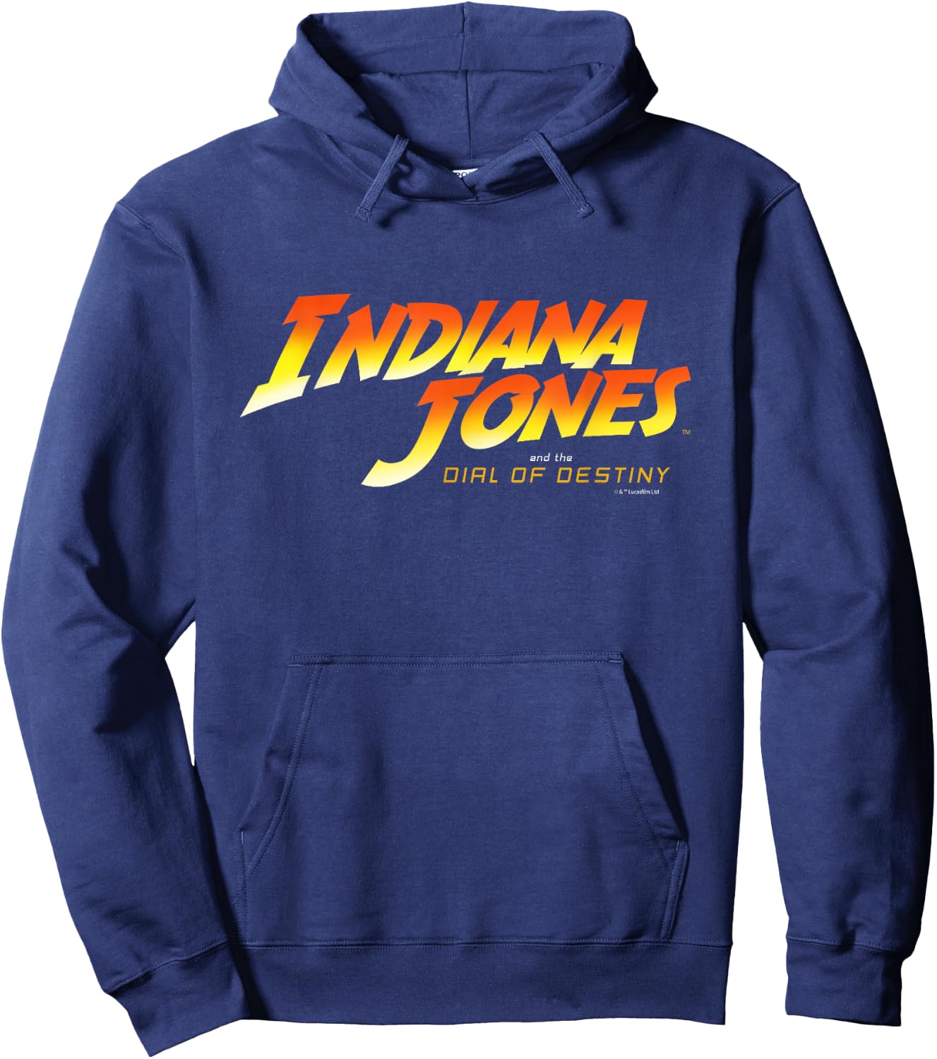 Lucasfilm Indiana Jones and the Dial of Destiny Movie Logo Hoodie - Hoodie | Navy