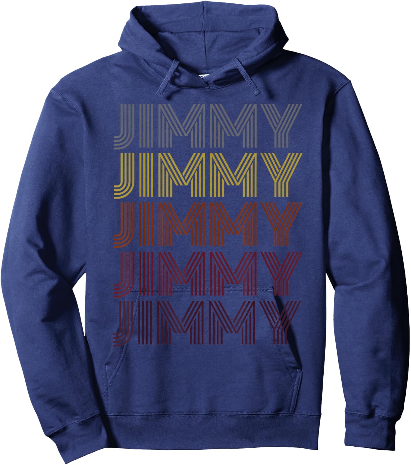 Jimmy Name Personalized Retro Vintage Birthday Gift Hoodie - Hoodie | Navy