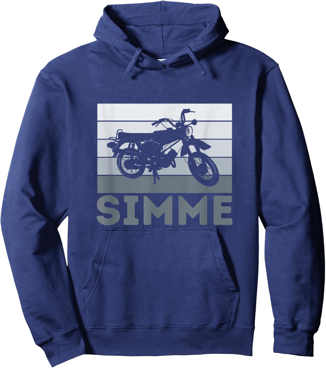 Simme Simson DDR Moped Two-Stroke S51 Vintage Hoodie - Hoodie | Navy