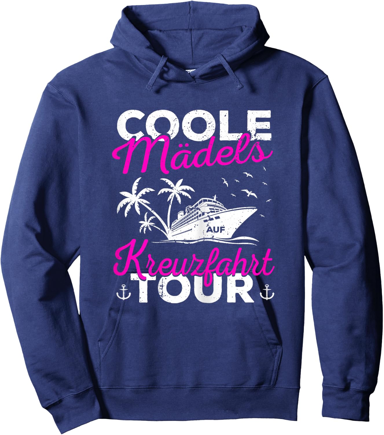 Mädels auf Kreuzfahrt Frauen Kreuzfahrtschiff Schiffsreise Hoodie - Hoodie | Navy