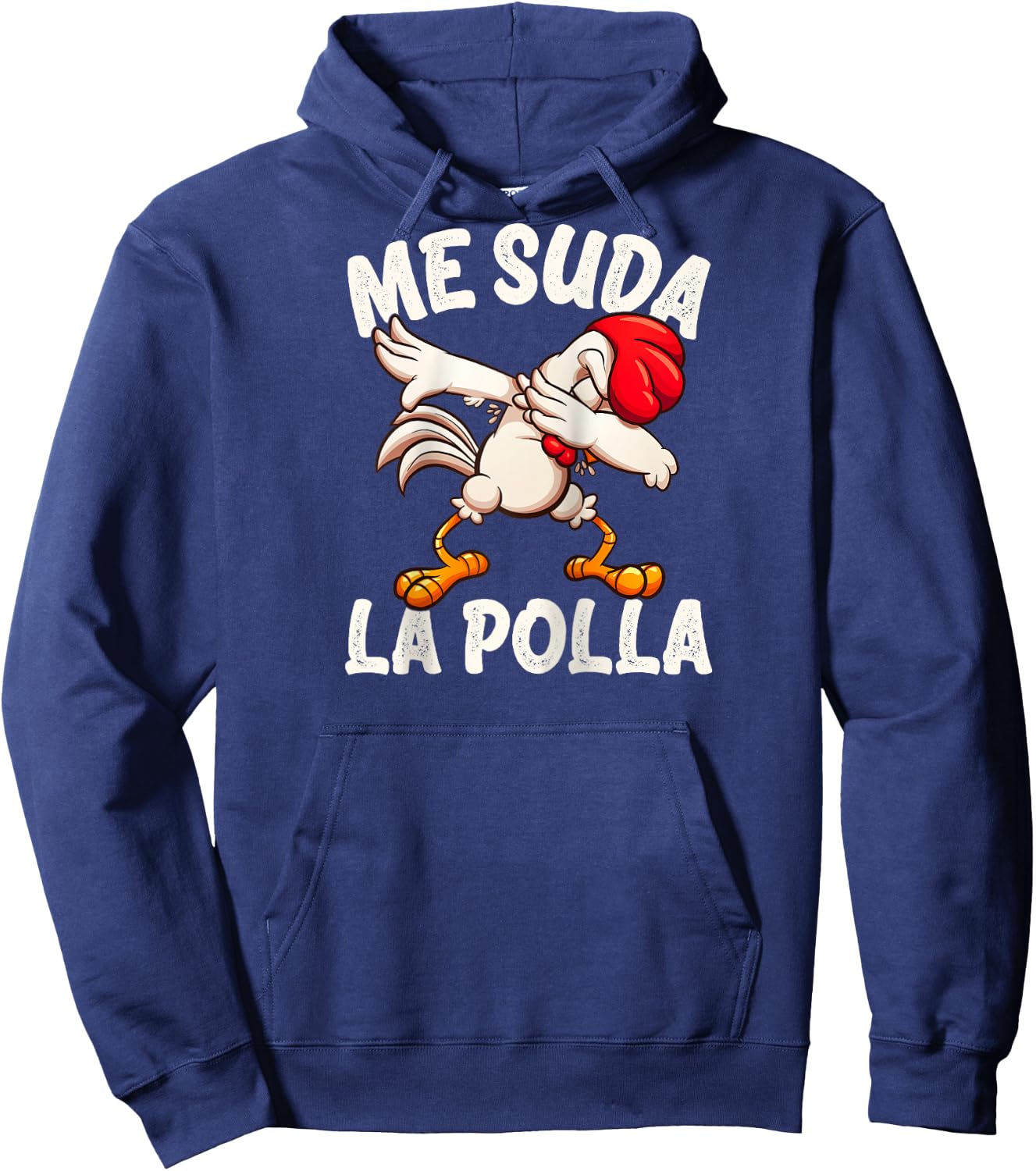 Me Suda la Polla Funny Chicken Whisperer Raglan Baseball Hoodie - Hoodie | Navy