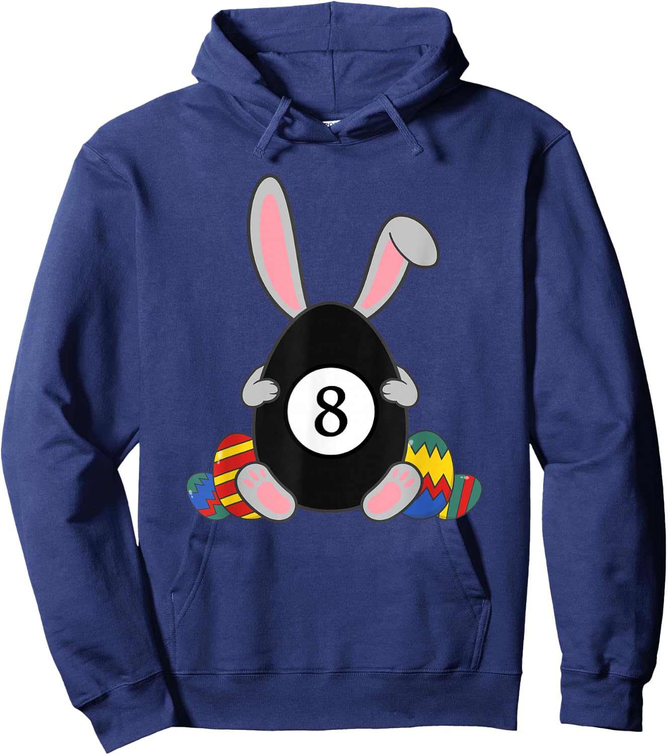 Kids Happy Easter Billiard Bunnyears Funny Egg Boys Hoodie - Hoodie | Navy