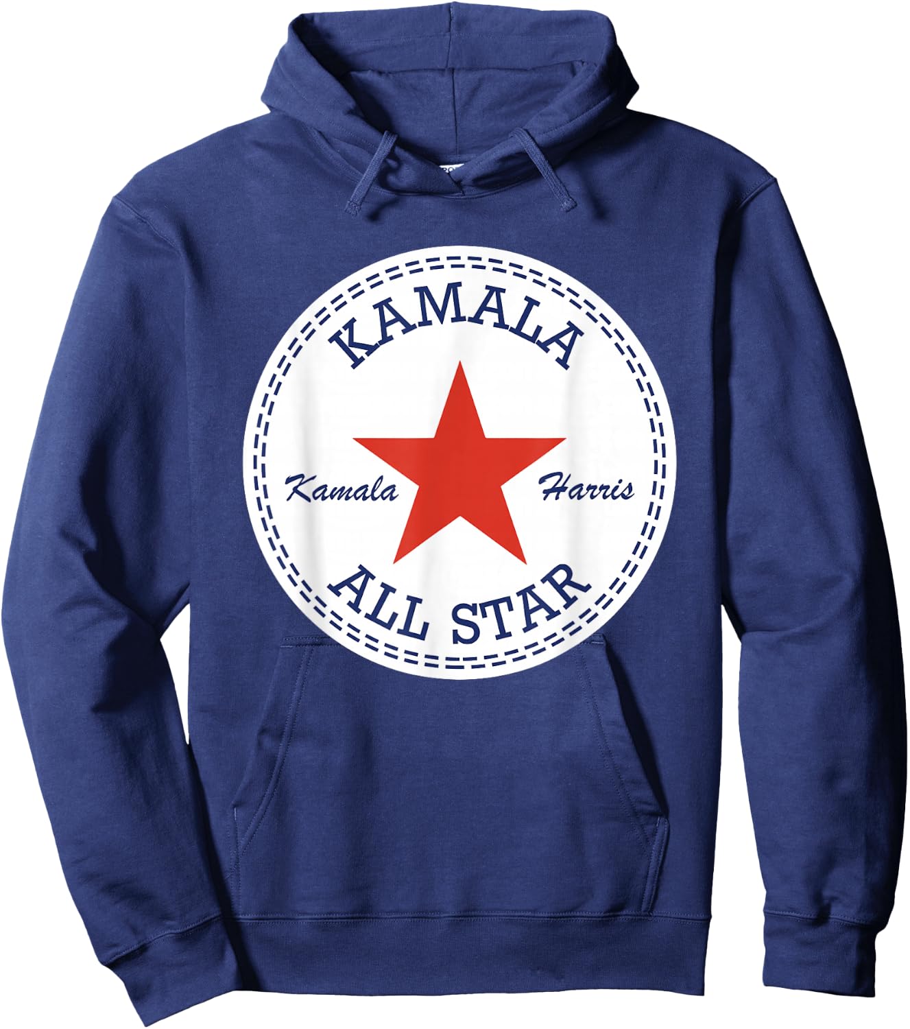 Kamala Harris Converse Logo Election Supporter Shoes , Black, S Hoodie - Hoodie | Navy