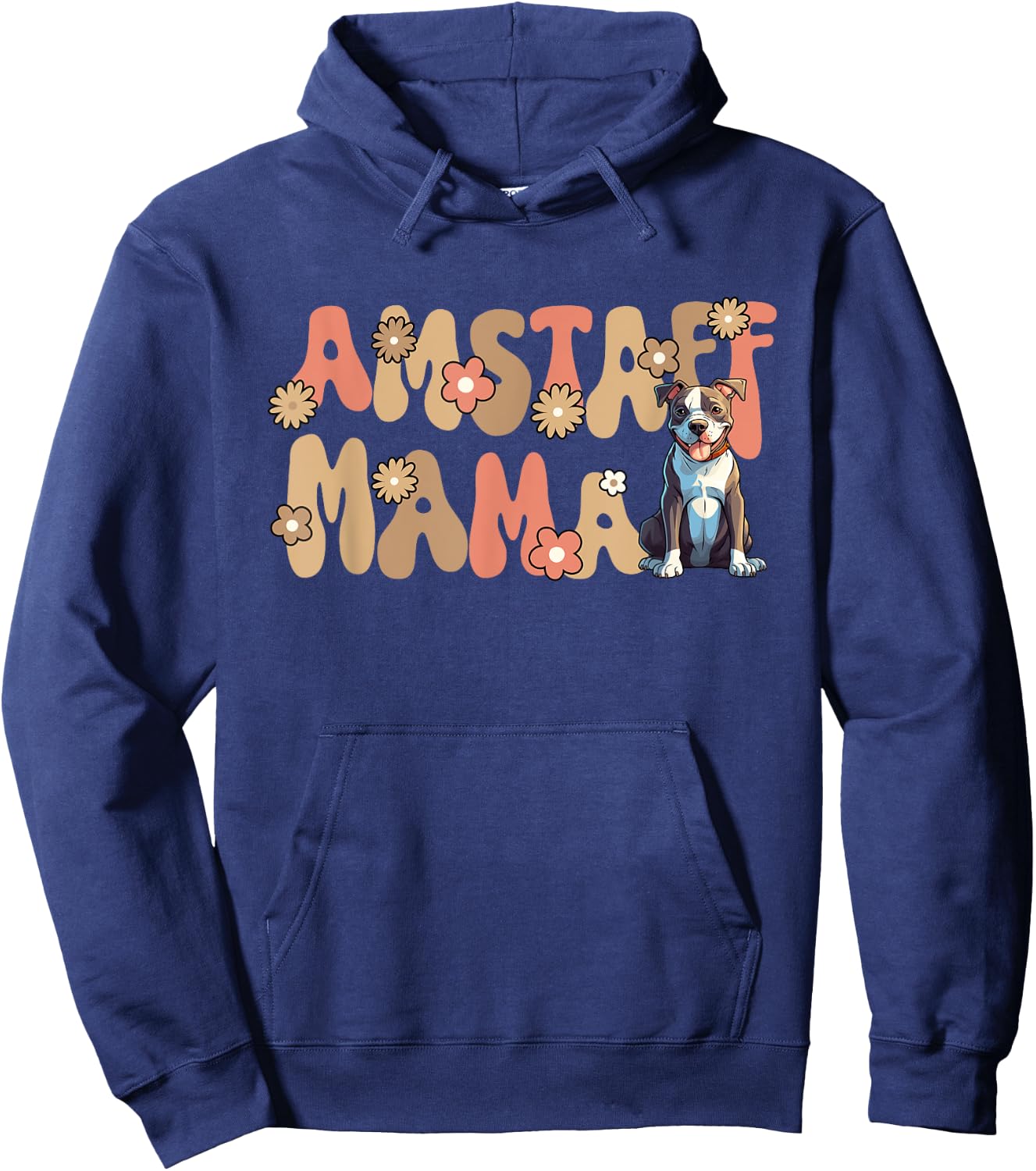 American Staffordshire Terrier World's Best Amstaff Mama Hoodie - Hoodie | Navy