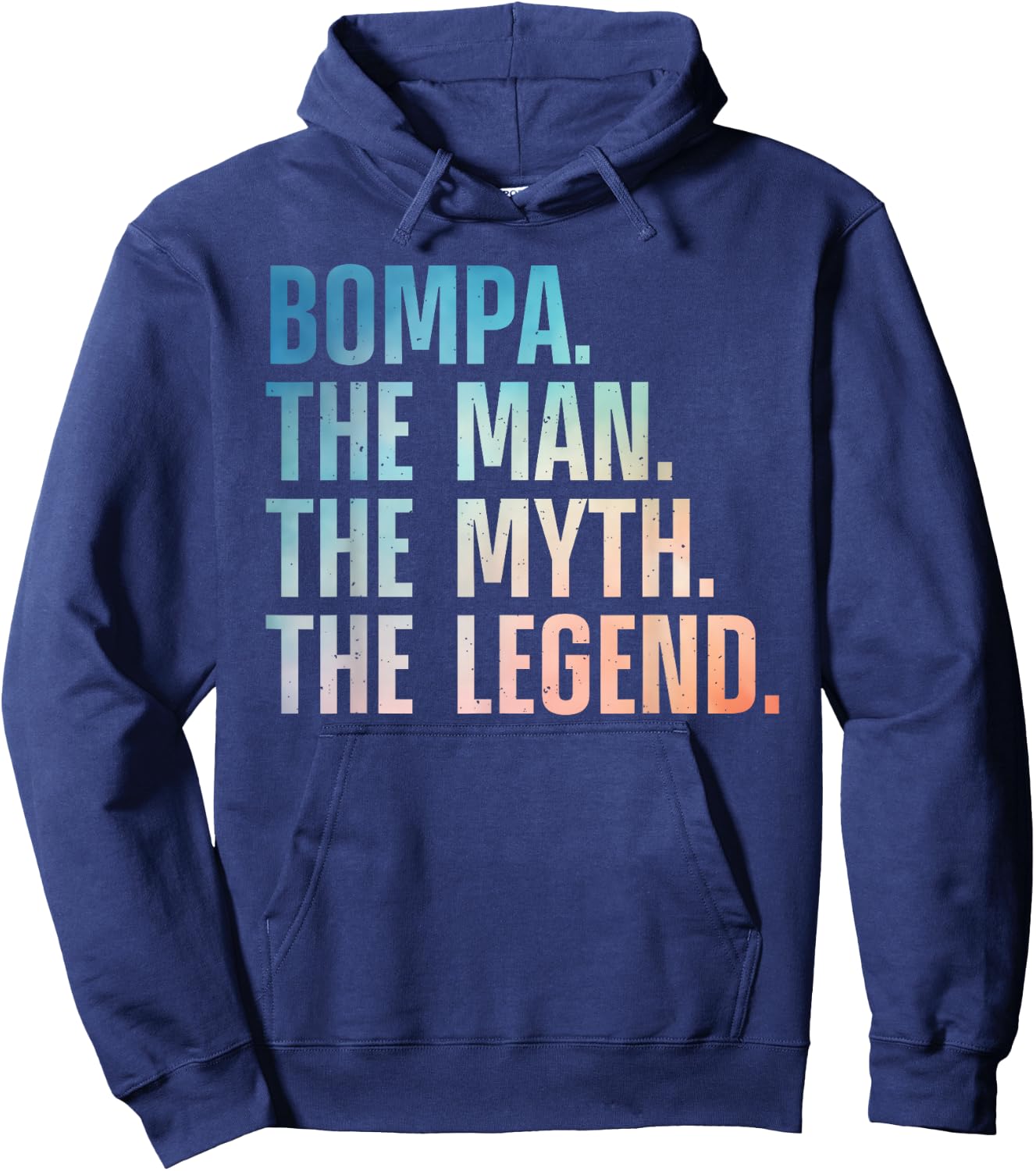 Bompa Design For Grandpa Grandfather From Grandkids Bompa Hoodie - Hoodie | Navy