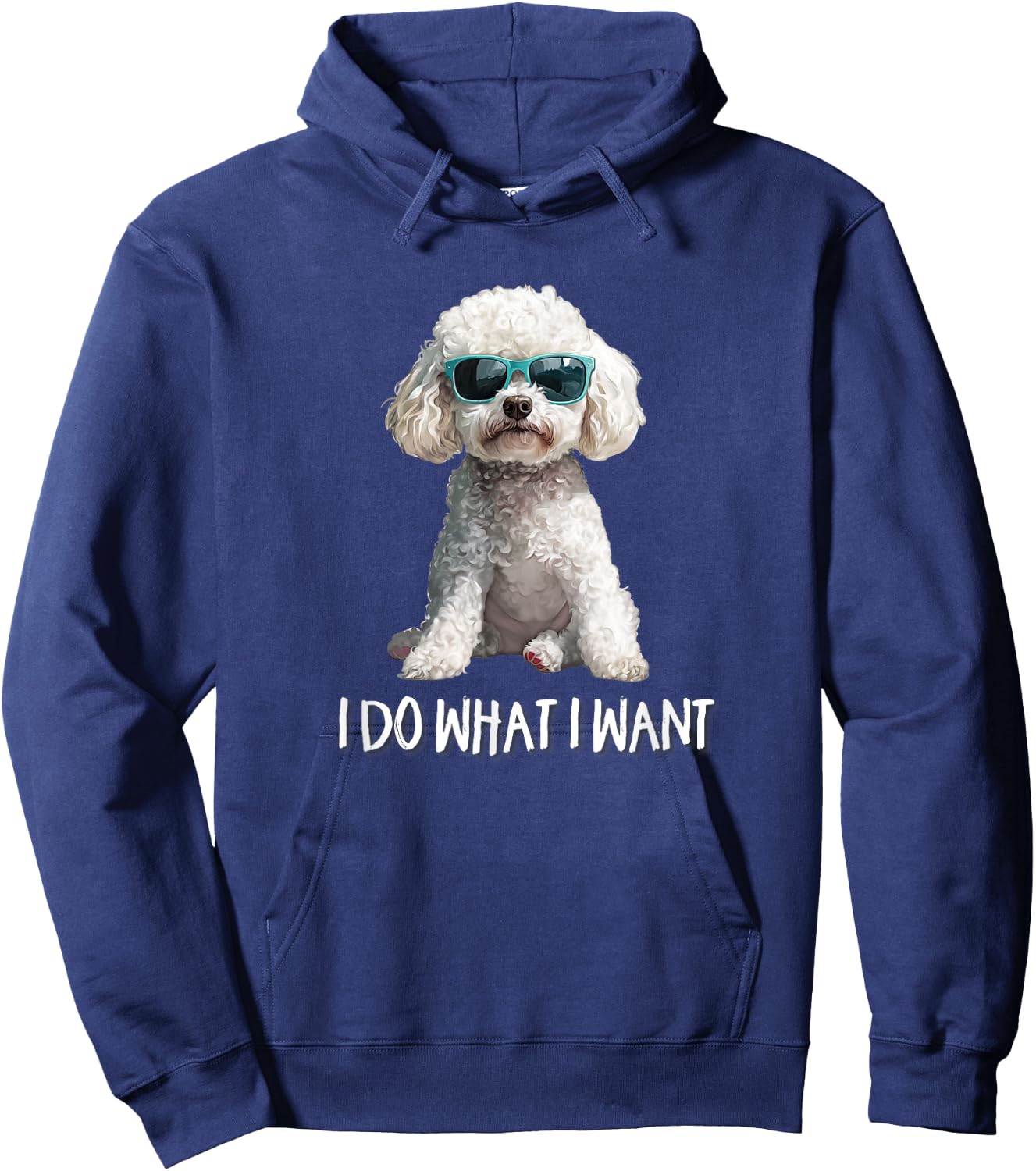 Funny Kids I Do What I Want Poodle Lover Hoodie - Hoodie | Navy