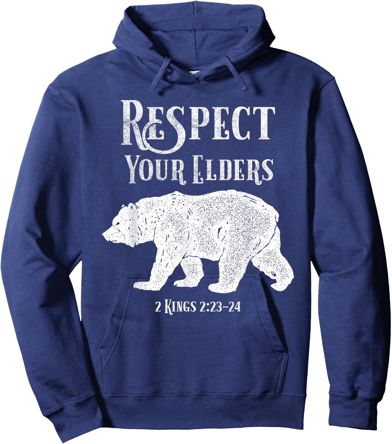 Elders 2 Kings 2:23-24 Elijah the Prophet Christian Hoodie - Hoodie | Navy