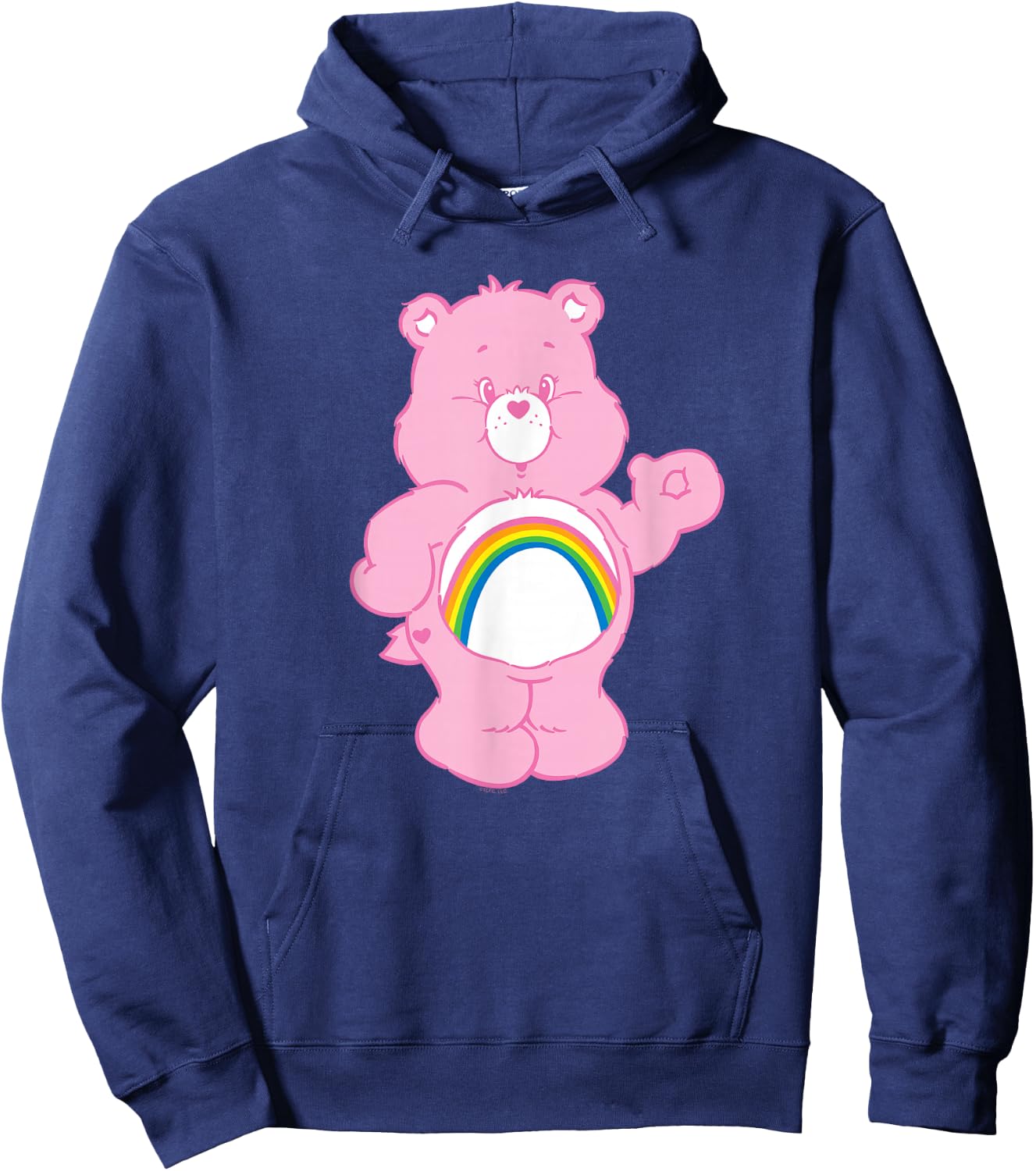 Care Bears Cheer Bear Cute Retro Cartoon Hoodie - Hoodie | Navy