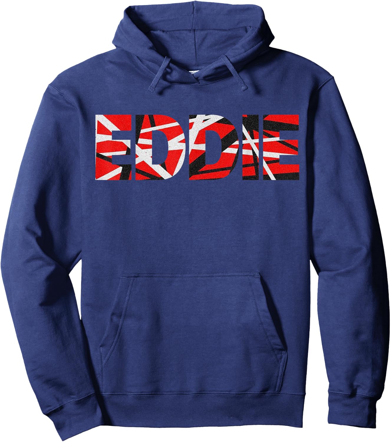 Retro Eddie Name Distressed 90s Classic Van Name Pride Gifts Hoodie - Hoodie | Navy