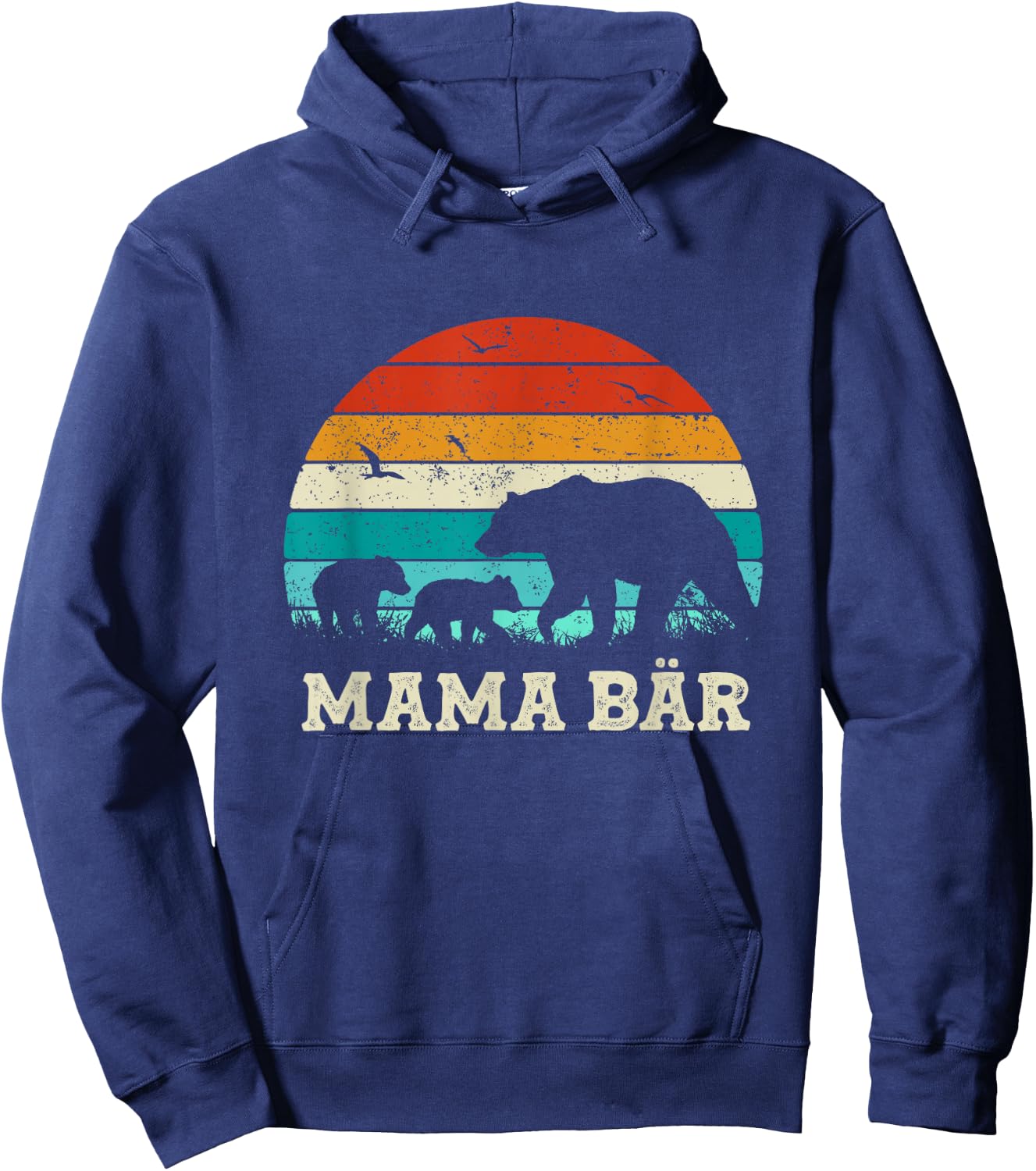 Mutter Baby Sohn Tochter Kinder Beste Mama Bär Muttertag Hoodie - Hoodie | Navy