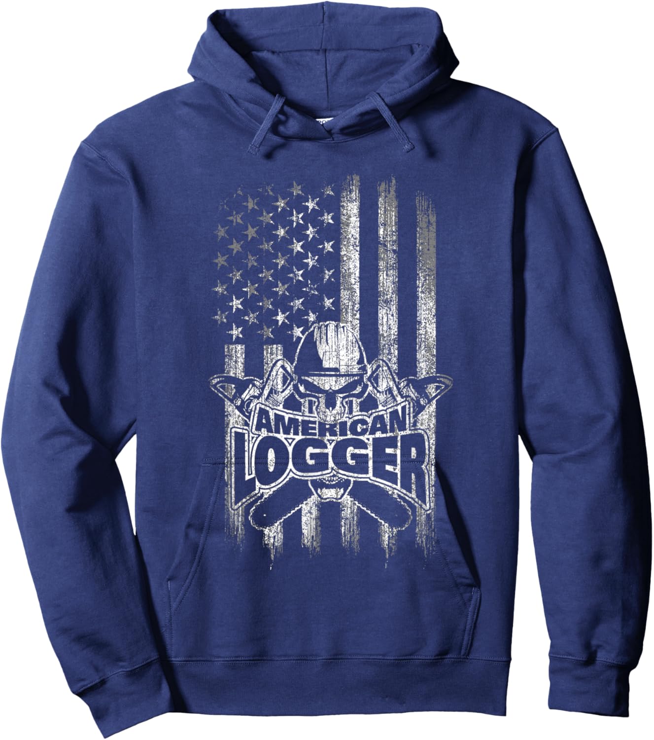 Logger American Flag Hoodie - Hoodie | Navy