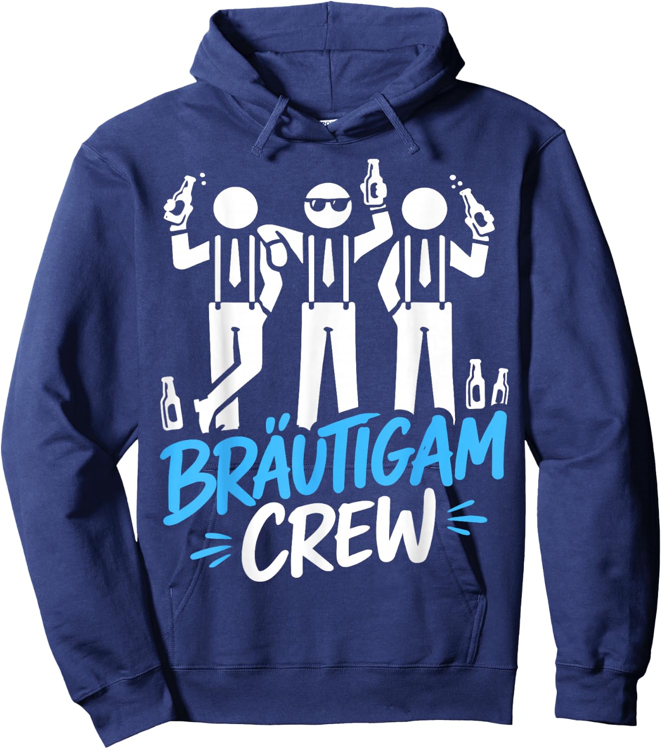 JGA Männer Junggesellenabschied Herren poltern JGA Hoodie - Hoodie | Navy