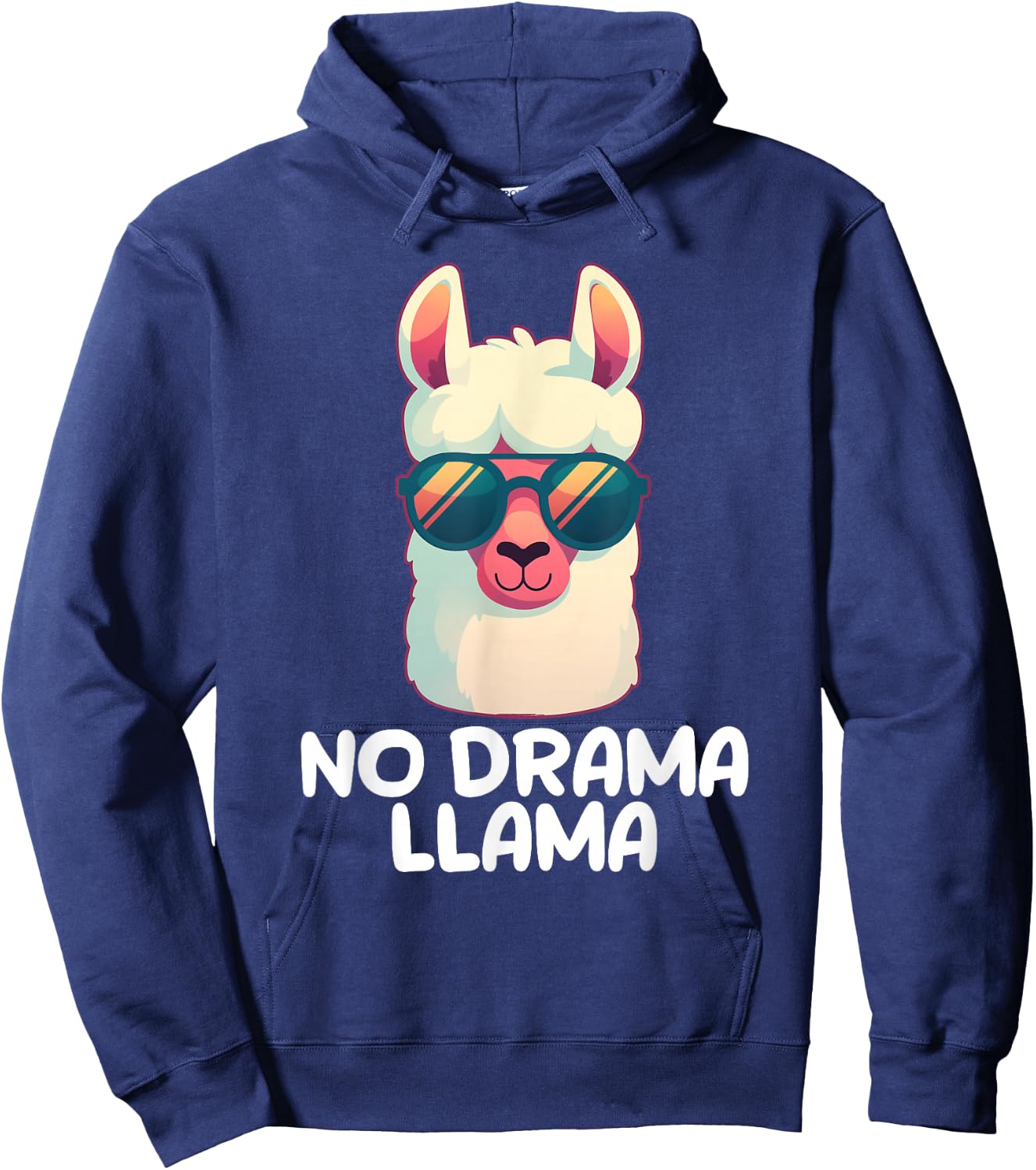 No Drama Llama Hoodie - Hoodie | Navy