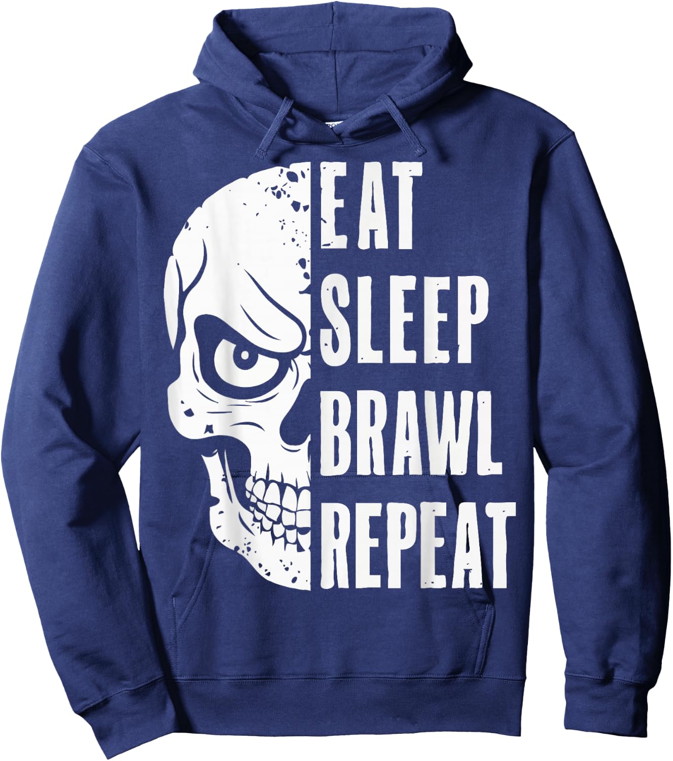 Eat Sleep Brawl Repeat Funny Video Gamer Gaming Hoodie - Hoodie | Navy