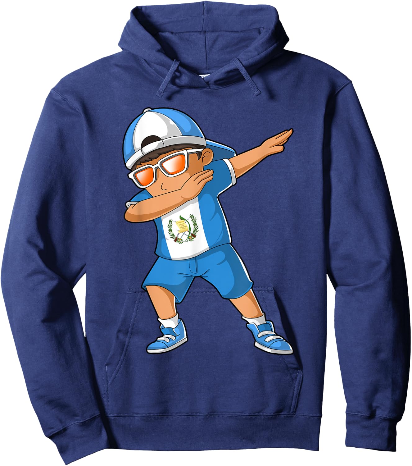 Guatemalan Boy Guatemala Kid Patriotism Roots Heritage Small Hoodie - Hoodie | Navy