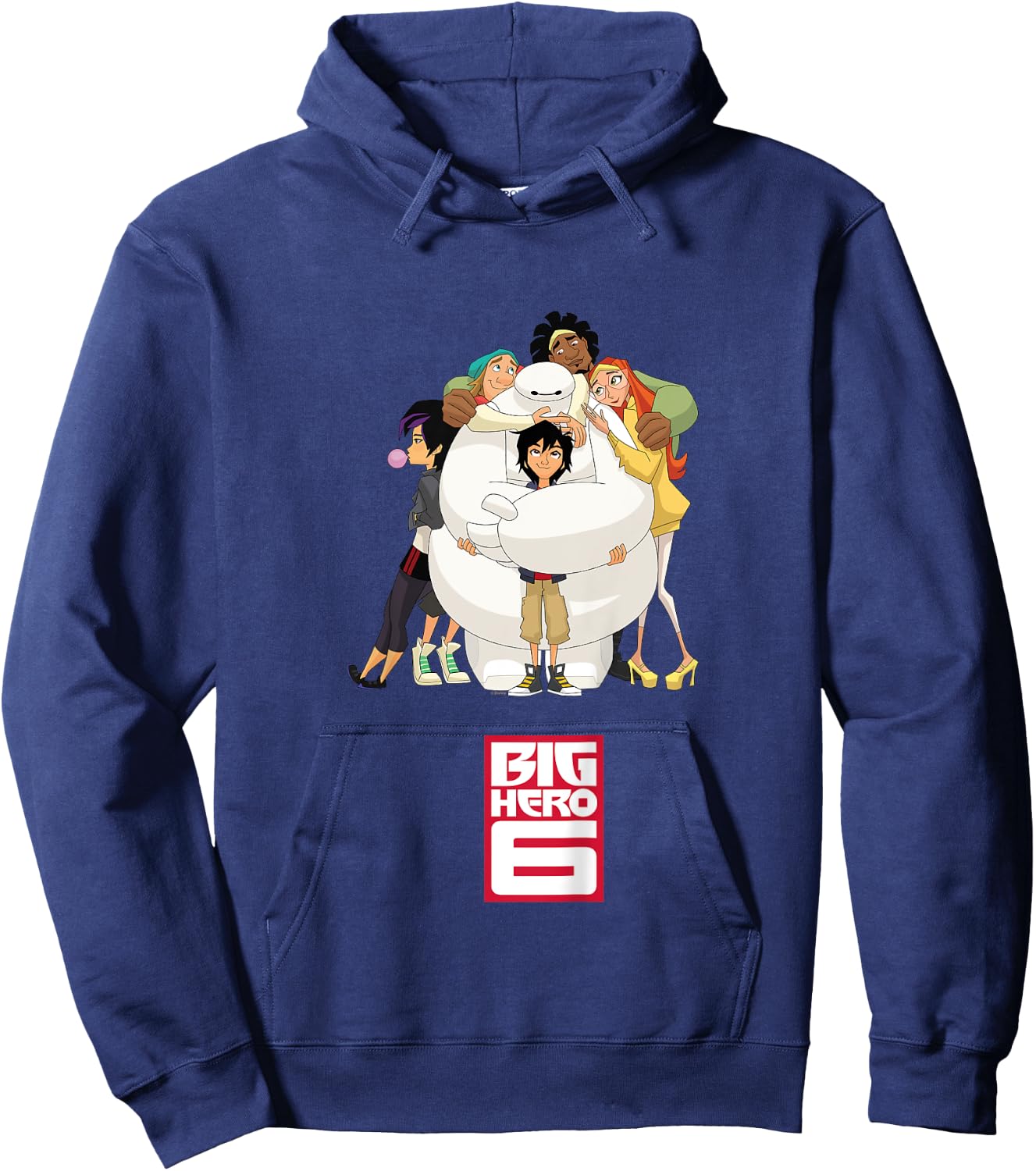 Kids Big Hero 6 Baymax Hug , Black, 2 Hoodie - Hoodie | Navy