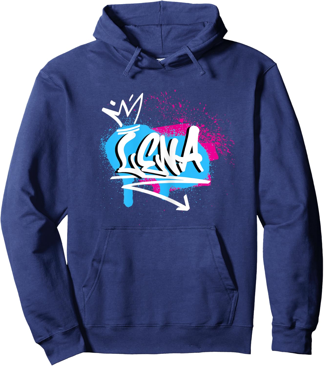 Funny Funny Gift for Lena , Black, Female X-Small Hoodie - Hoodie | Navy