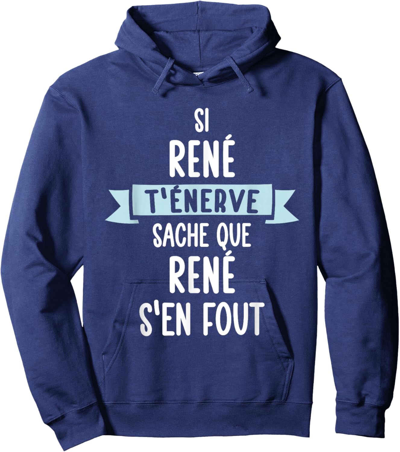 Gift Man Humour Name Personalised René , Black, S Hoodie - Hoodie | Navy