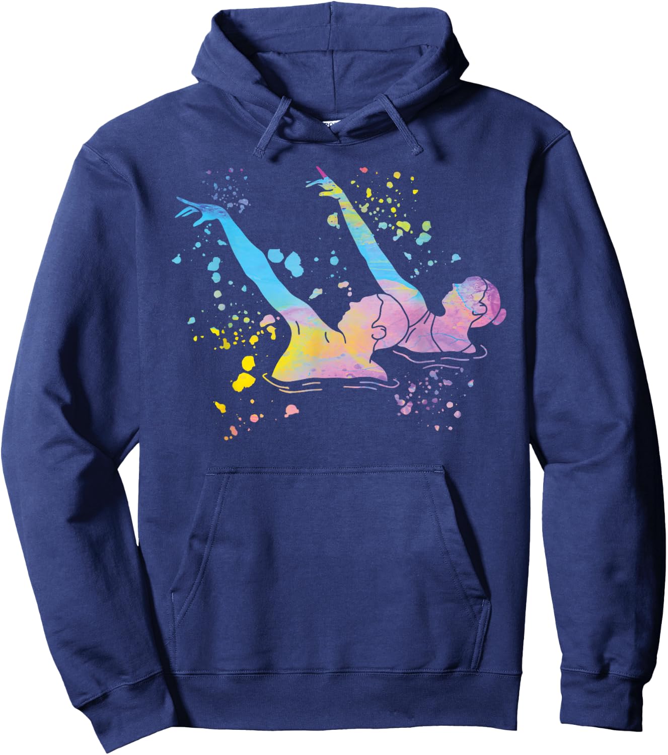 Colorsplash Team Artistic Swim , Black, S Hoodie - Hoodie | Navy