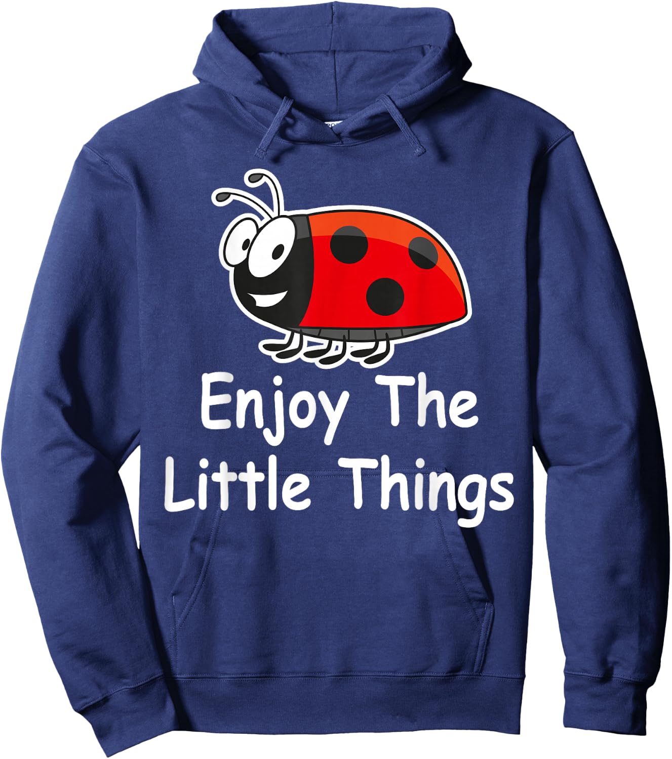 Lady Bug Entomology - Enjoy the Little Things Ladybug Lover Hoodie - Hoodie | Navy