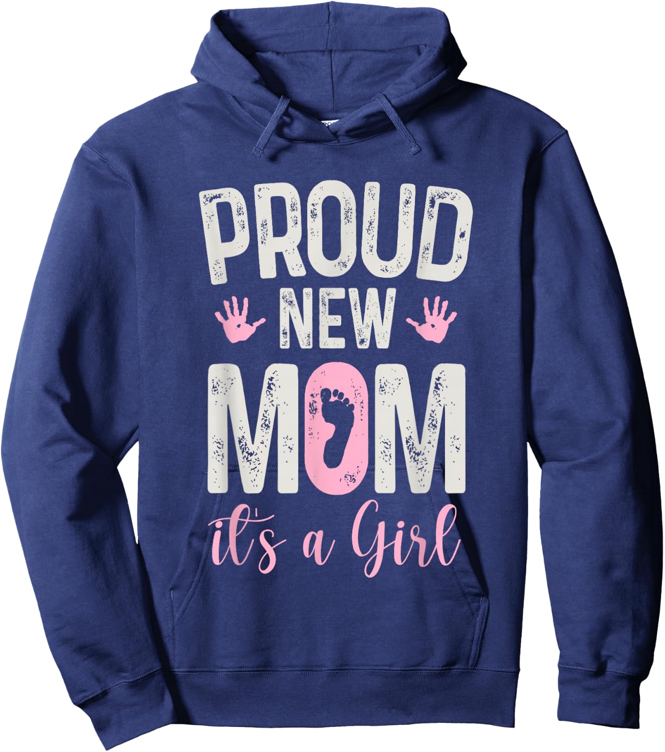 Mother to be Soon to be MoMy Proud New MoM It's A Girl Gifts Hoodie - Hoodie | Navy