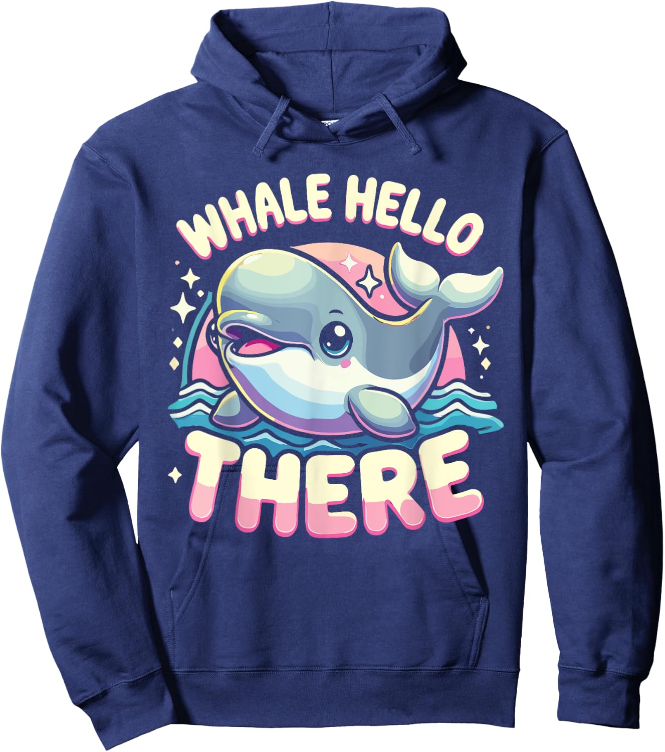 Beluga Whale Whale Hello There Hoodie - Hoodie | Navy