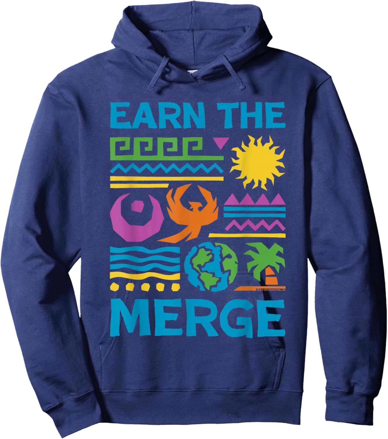 Survivor Earn The Merge Officially Licensed Hoodie - Hoodie | Navy