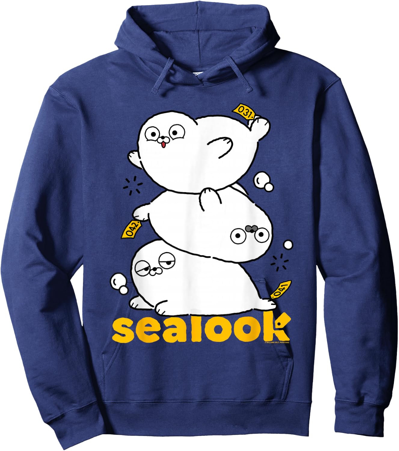 Sealook Stacked Seals Hoodie - Hoodie | Navy