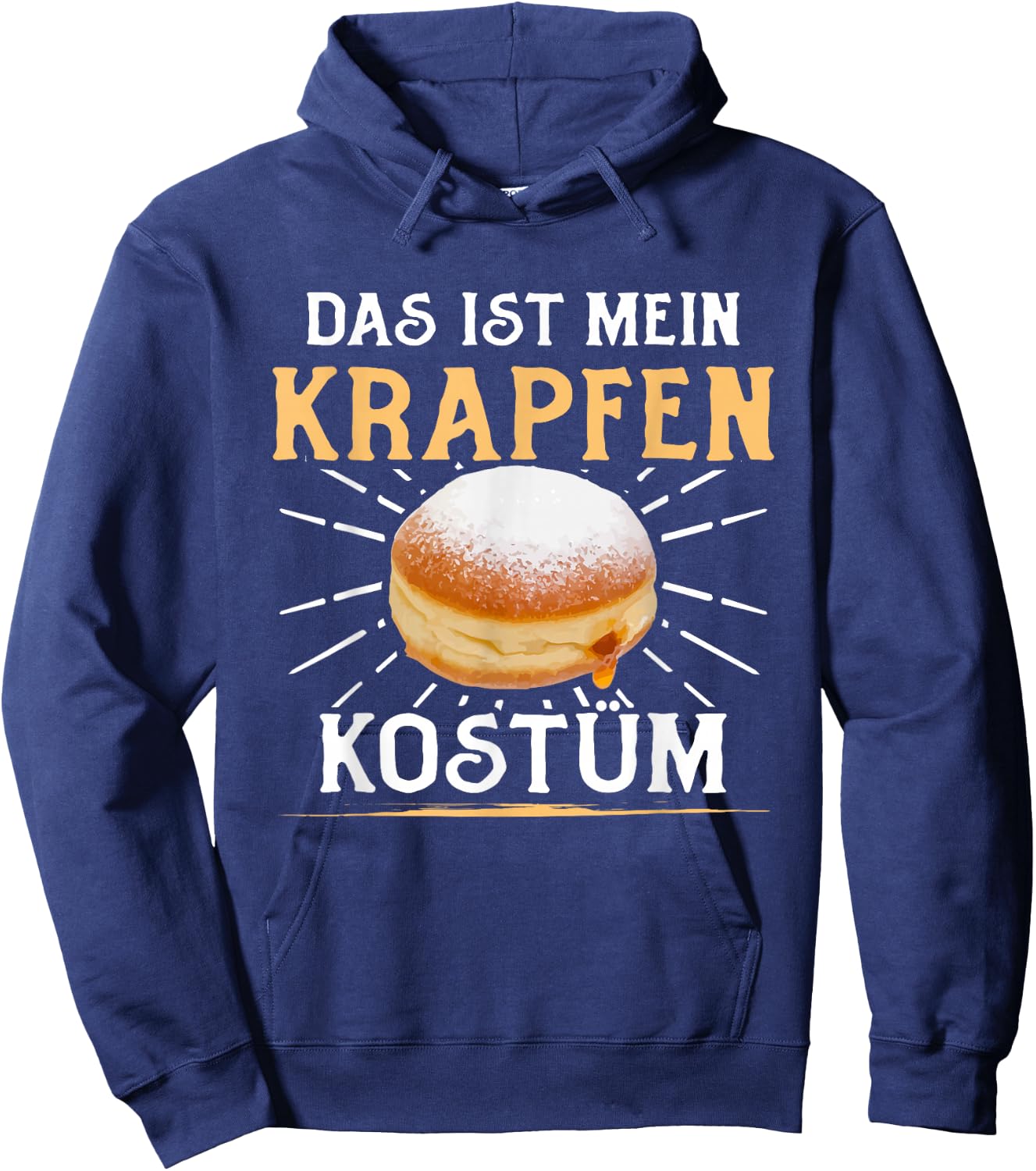 Das Ist Mein Krapfen Fancy Dress , black Hoodie - Hoodie | Navy