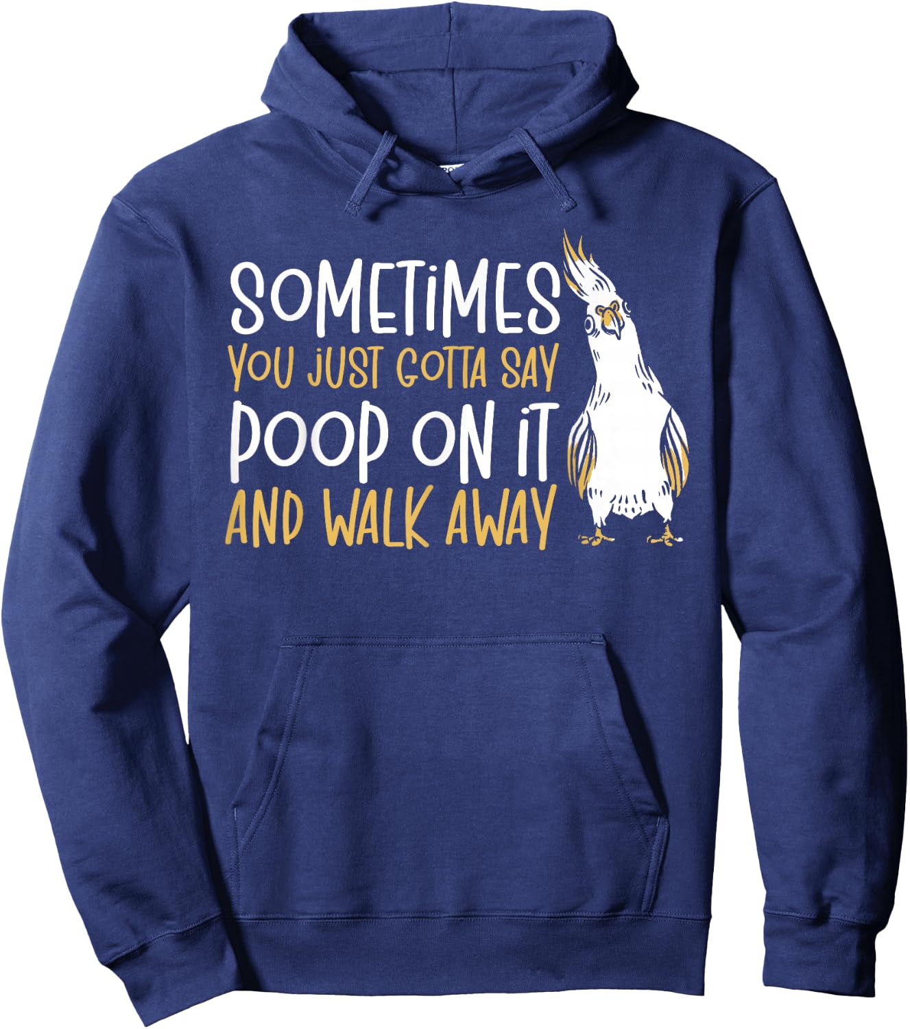 Cockatiel Parakeet Parrot Owner Bird Lover Funny Cockatiel Hoodie - Hoodie | Navy