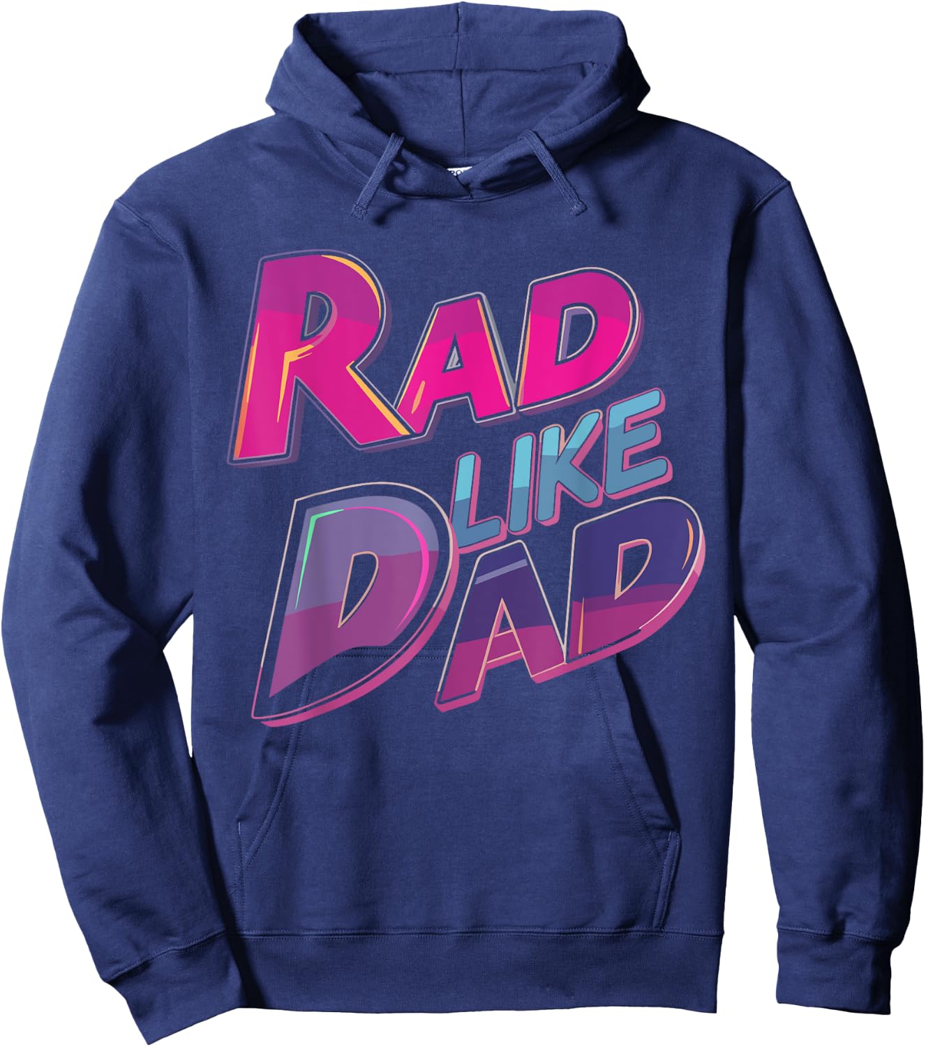 Rad Like Dad For Daughter For Son Matching Boys Girls Hoodie - Hoodie | Navy