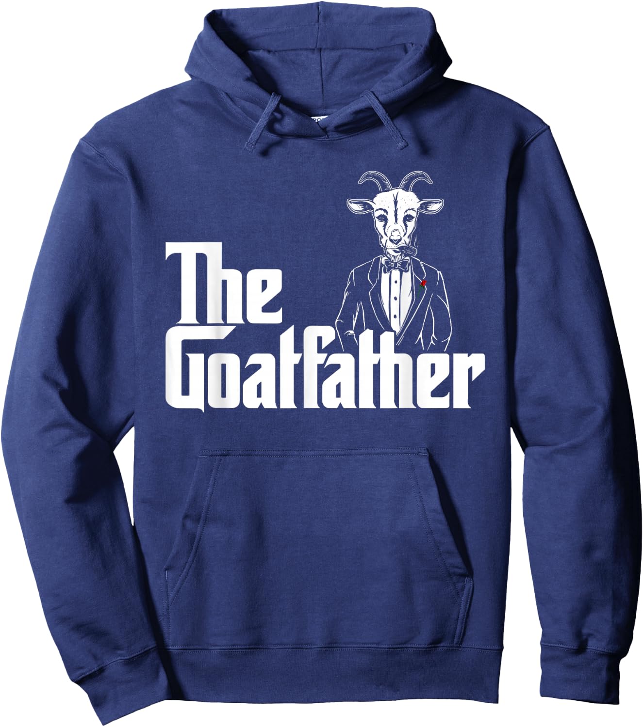The Goatfather - Goat Lover Veterinarian Farmer Rancher Farm Hoodie - Hoodie | Navy