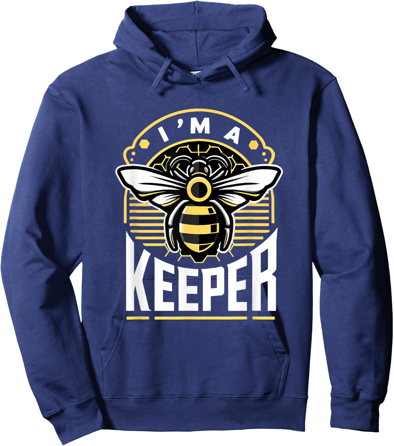 I Am A Keeper Beekeeper Beekeeping Hive Cute Bees Retro Hoodie - Hoodie | Navy