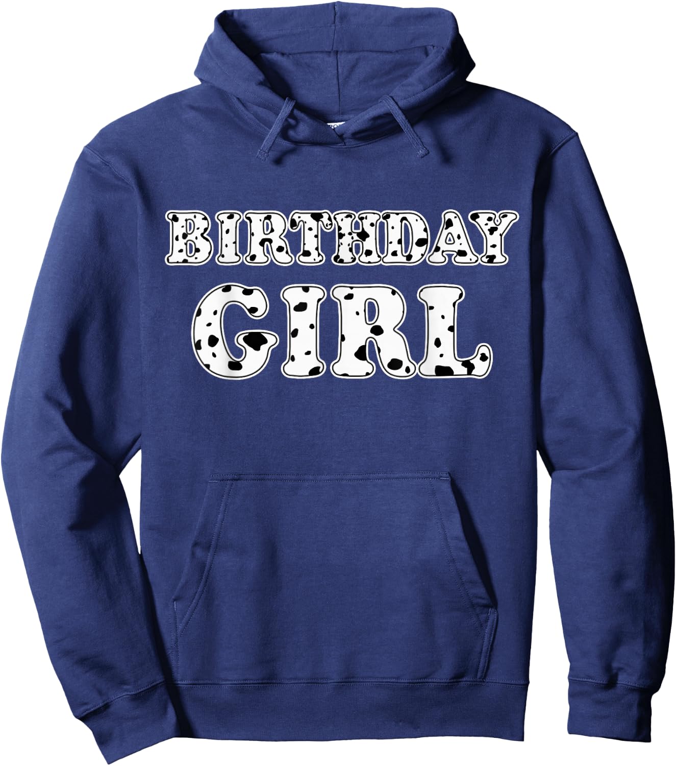 Dalmatian Birthday Girl Dalmatian Spots Print Birthday Hoodie - Hoodie | Navy