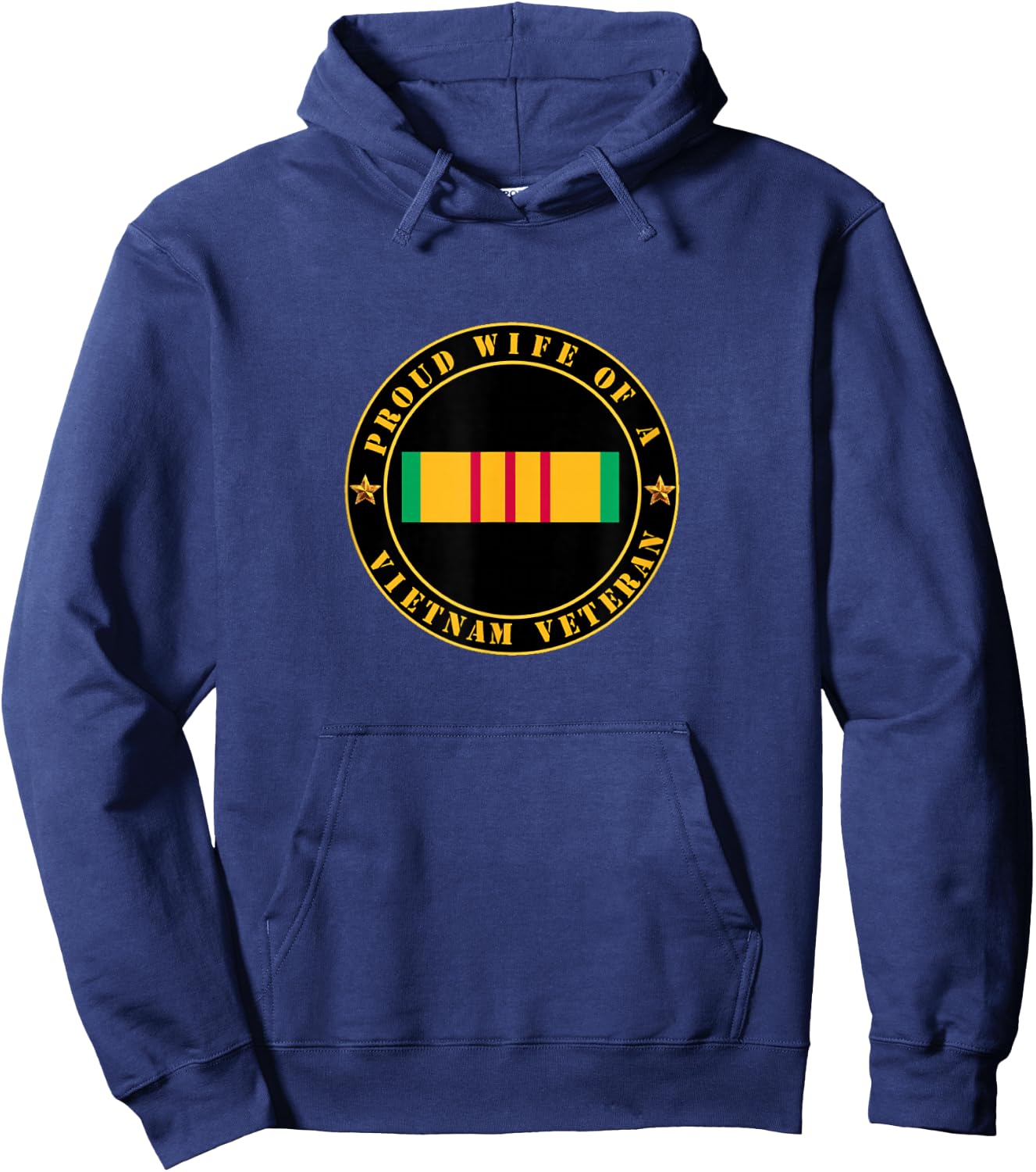 Proud Wife of a Vietnam Veteran orange agent dd214 veterans Hoodie - Hoodie | Navy
