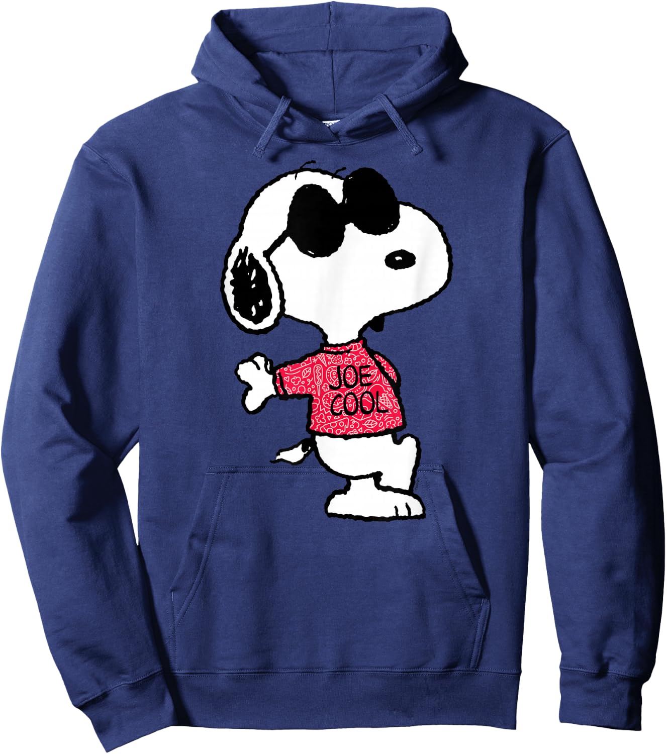 Peanuts Joe Cool Pattern , blue Hoodie - Hoodie | Navy