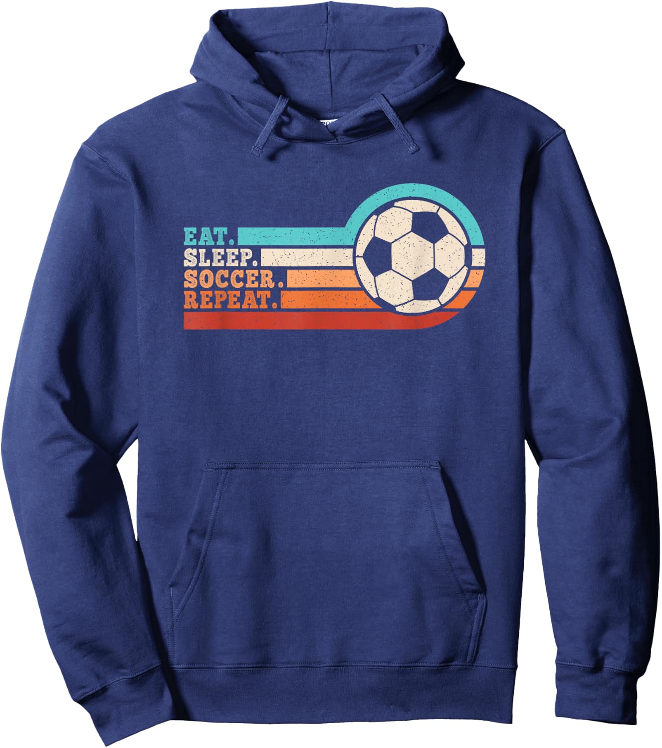 Eat Sleep Soccer Repeat Funny Soccer Player Men Women Kids Hoodie - Hoodie | Navy