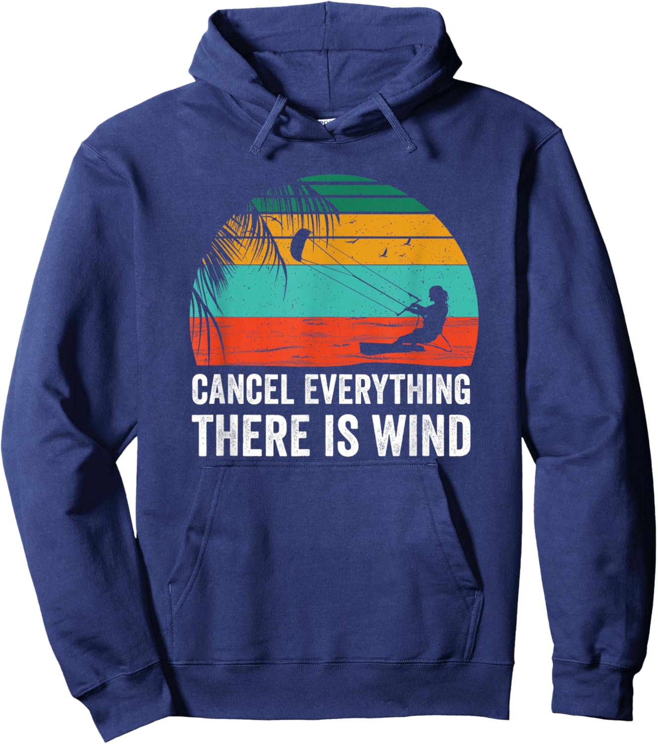 Kitesurf Kitesurfing Kiteboard Kite Surfing Kiteboarding Hoodie - Hoodie | Navy