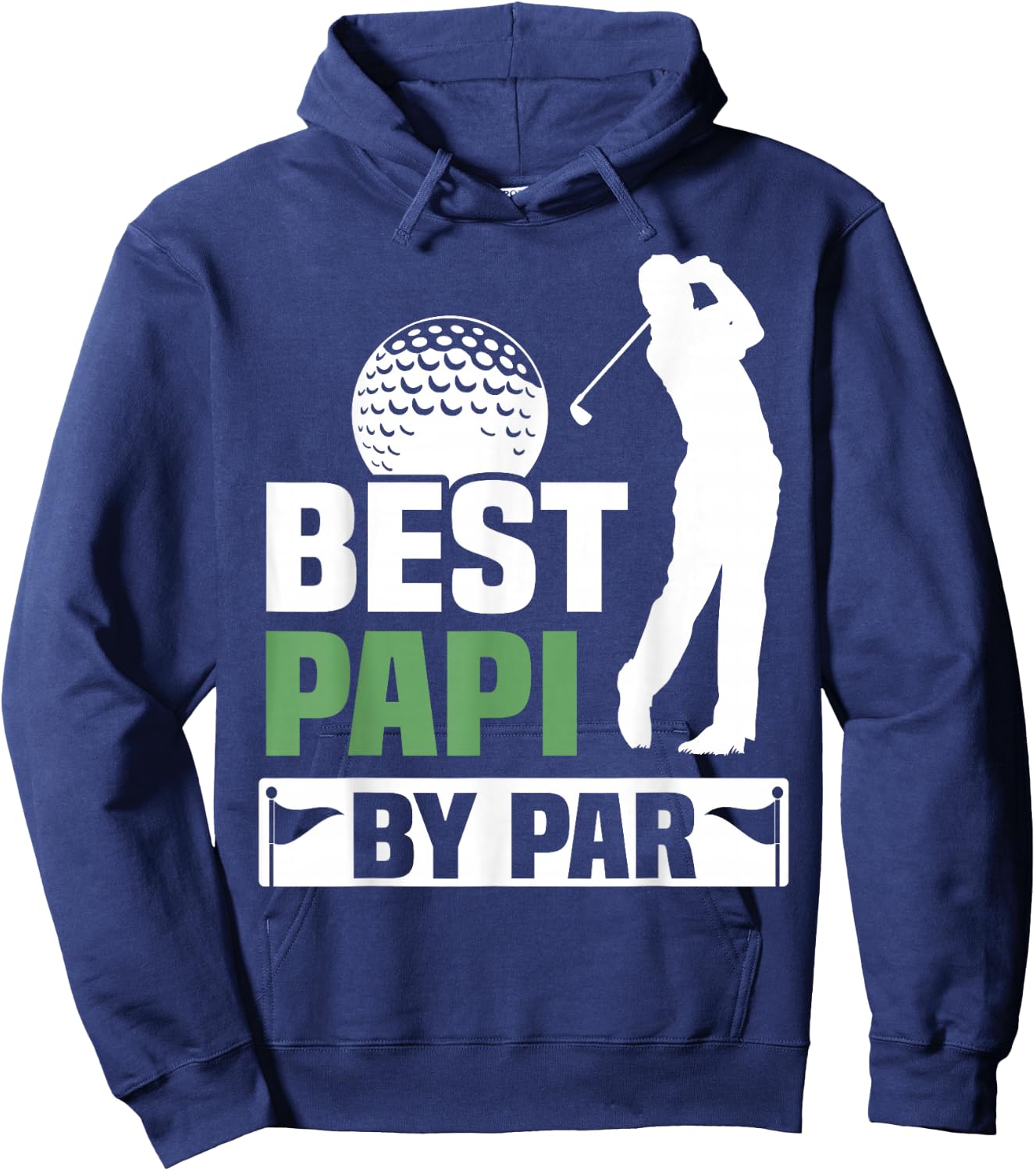 Best Papi By Par Golf Grandpa Fathers Day Hoodie - Hoodie | Navy